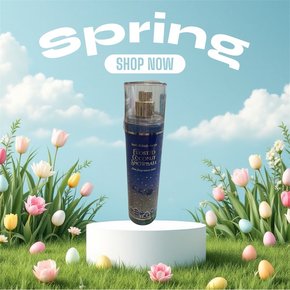 BBW Frosted Coconut Snowball Fragrance Mist NWT 8 oz. MSRP: $20